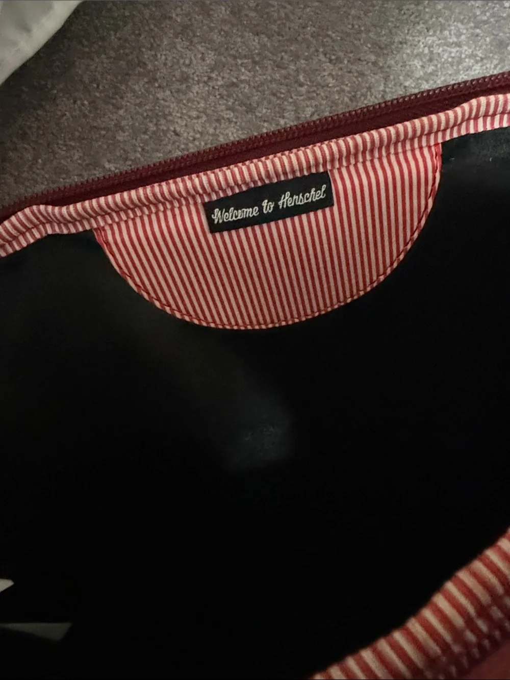 Herschel Supply Company Burgundy and Tan Laptop Sleeve
